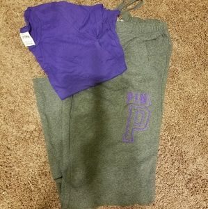 Victoria's Secret Pink Boyfriend Sweatpants & T
